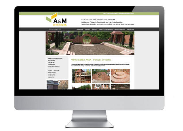 Building Contractor Image Gallery and Website Design Guildford