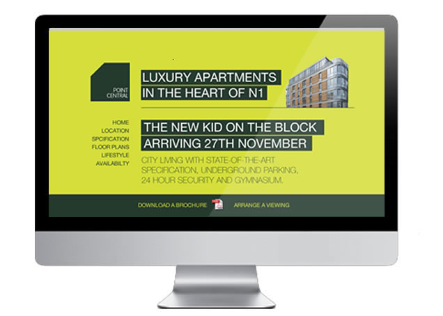 New Homes Web Design for Luxury Development N1
